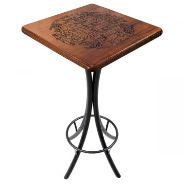 Mesa Madeira 60x60cm Cor Natural - Bistrô Fixa 98cm pta - Beer Happy Hour