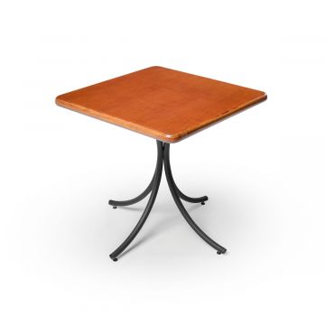 Mesa Madeira 80x80cm Cor Natural - Bistrô Fixa 78cm pta - Liso