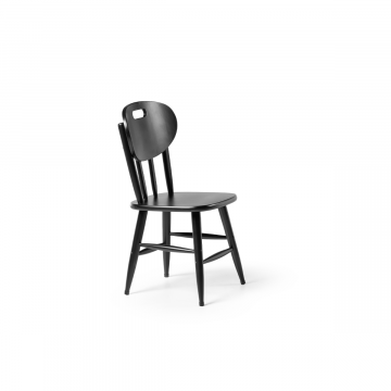 Cadeira de Madeira Torneada 43cm cor Preta