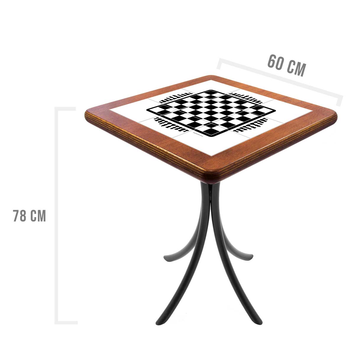 Medidas oficiais tabuleiro xadrez