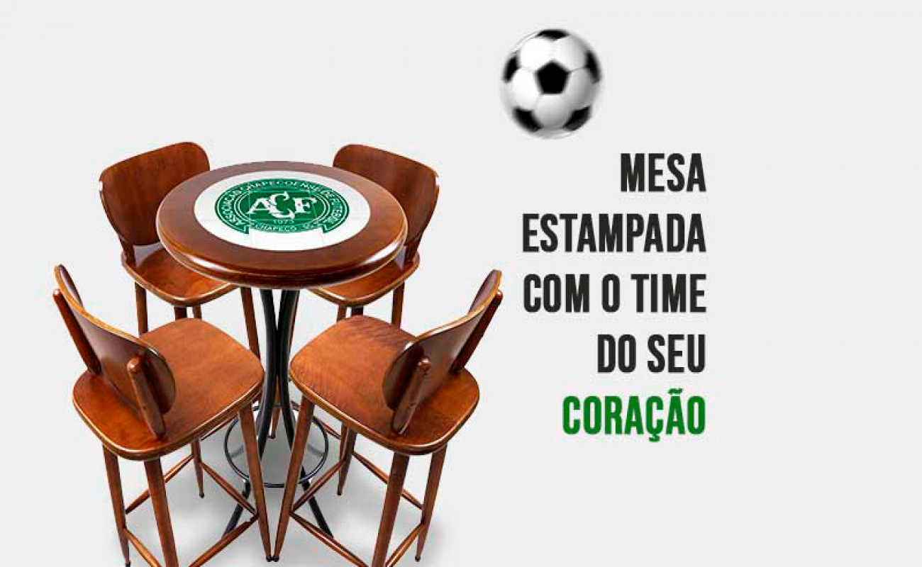 Seu time do coração na mesa: Mesas personalizadas com o seu time