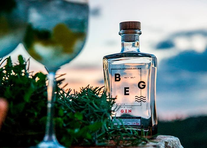 Garrafa de gin Beg