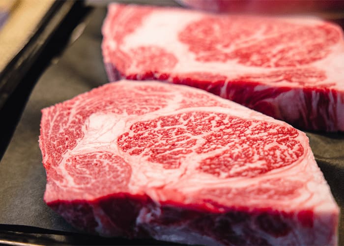 Carne marmorizada