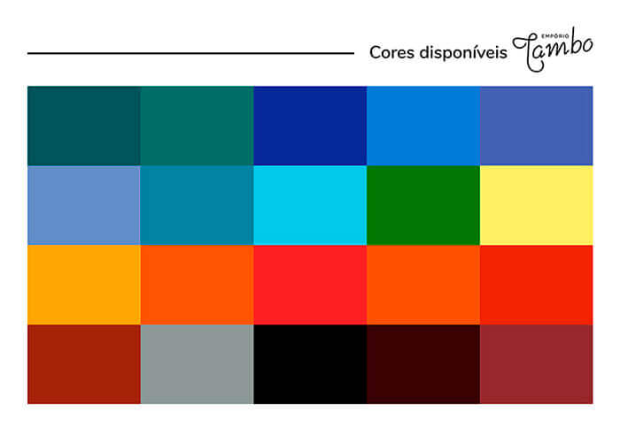 tabela das cores